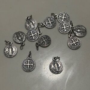 Silver Religious Medallion Pendant